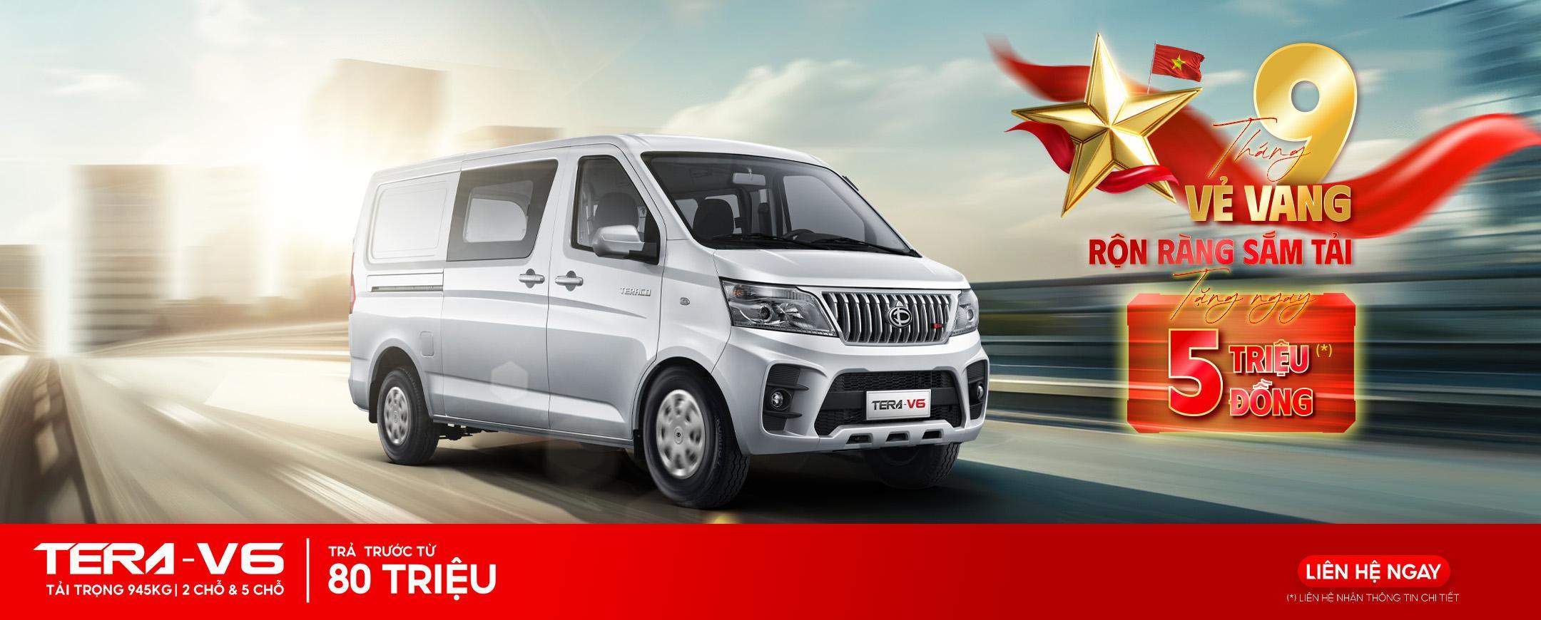 Chương trình ưu đãi xe tải Teraco đón tháng 9 vẻ vang